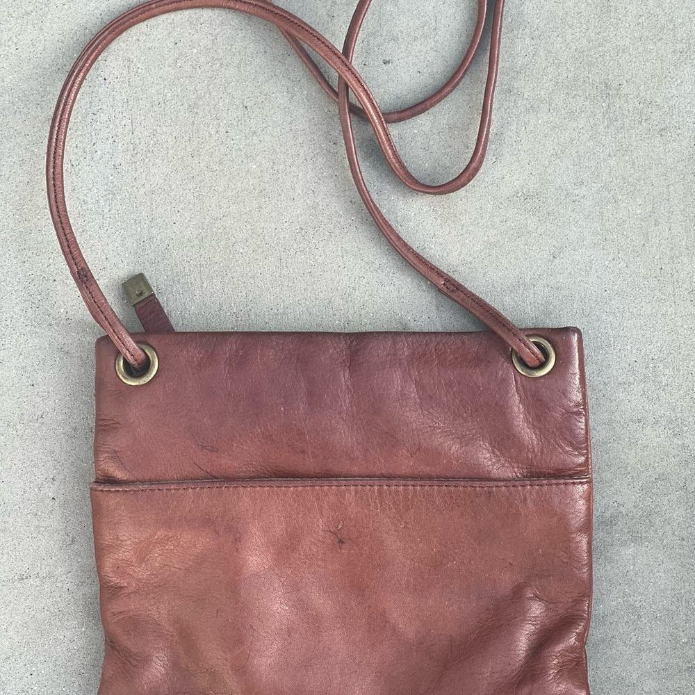 Brown Leather Crossbody Bag